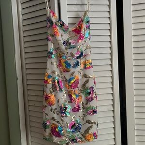 homecoming dress sparkly flowers in all colors 🌈
